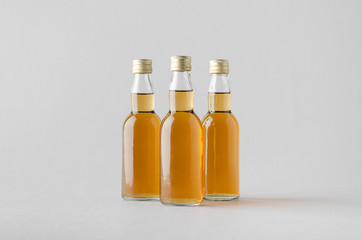 Miniature Spirits/Liquour Bottle Mock-Up - Three Bottles