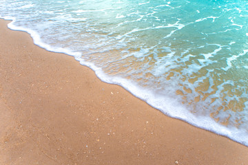 Bubble of Sea wave on the beach