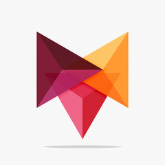 Blank triangle layout business template