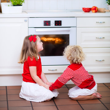 Kids Baking Apple Pie