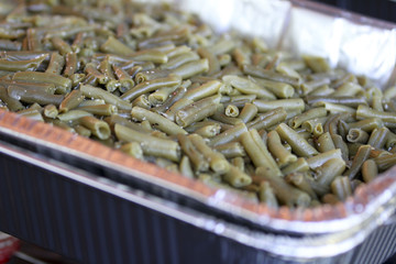 Catering Green Beans in a Chafing Dish