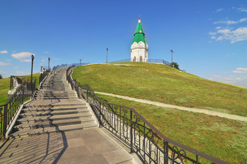 Paraskeva Pyatnitsa Chapel On the top of the Karaulnaya Hill in Krasnoyarsk
