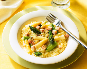 Risotto with asparagus