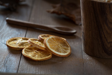 Getrocknete Orangenscheiben