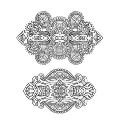 stylized Henna tattoo flower template in Indian style. Ethnic floral paisley Lotus. Mehendi style.illustration in zentangle doodle style for coloring page for adult, cards,print