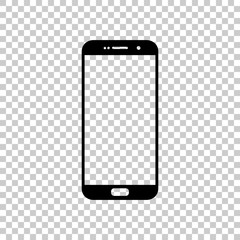 Sellphone icon. Black icon on transparent background.