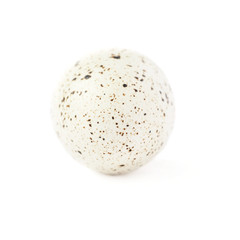 Quail egg isolated over white background