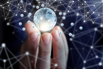 Global business network.