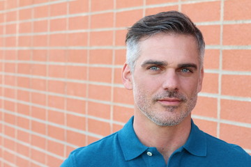 Portrait of handsome mature man