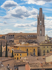 Fototapeta na wymiar Basilika Sant Feliu, Girona, Spanien