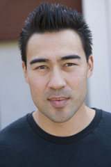 Obraz premium Closeup portrait of smart handsome man