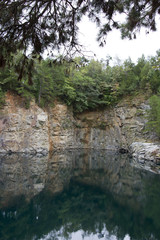 Scenic Rock Quarry Swimming Hole in North Carolina