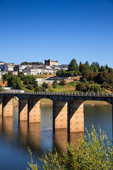 Fototapeta premium Roman bridge over the Minho River, Portomarin