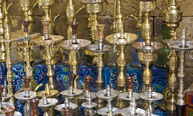 Hookahs in Cairo Bazaar