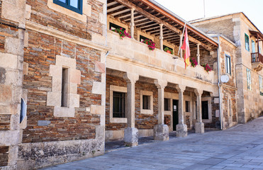 View of the building, Portomarin