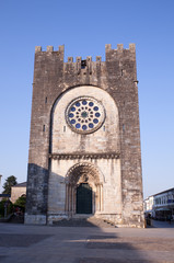 Fototapeta na wymiar The Church San Nicolas de Portomarin