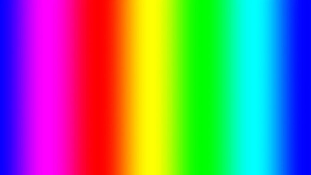 Rainbow spectral gradient moving quickly left, seamless loop