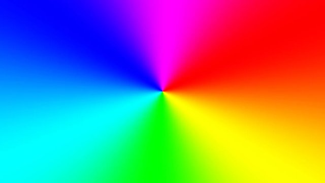 Rainbow spectral gradient rotating quickly clockwise, seamless loop
