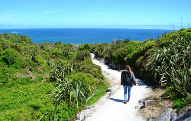 hiking girl -  coast walk © Agnieszka