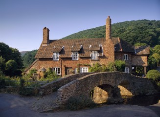 Packhorse Bridge, Allerford, Exmoor National Park, Somerset, UK