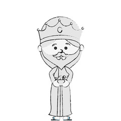 wise man manger character vector illustration design