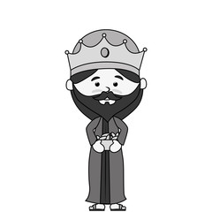 wise man manger character vector illustration design