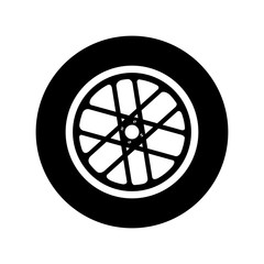 Obraz premium wheel car emblem icon vector illustration design