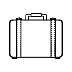 suitcase travel isolated icon vector illustration design