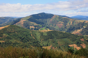 Fototapeta na wymiar View of Galicia landscape