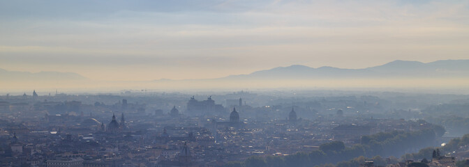 Morning fog in Rome