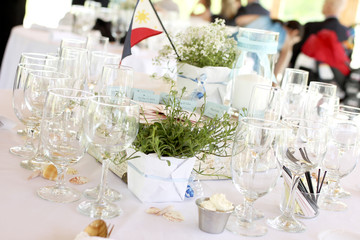 Travel Themed Wedding Centerpiece Decor