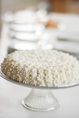 Plain White Wedding Cake