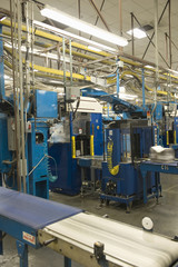 View of newspaper production and printing process