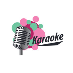Fototapeta na wymiar vector logo karaoke