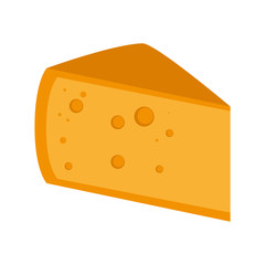 cheese piece isolated icon vector illustration design