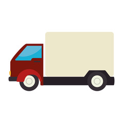 truck vehicle isolated icon vector illustration design