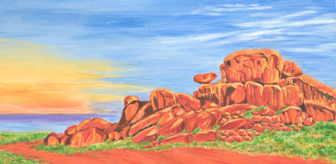 Obraz premium Australian Outback Rocks
