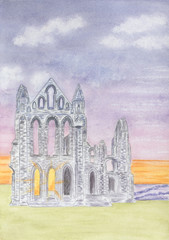 Naklejka premium Whitby Abbey Ruins
