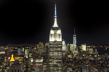 Fototapeta na wymiar The New York City in the night
