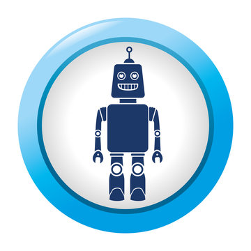 robot character isolated icon vector illustration design
