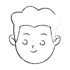 Man cartoon icon. Male avatar person people and human theme. Isolated design. Vector illustration