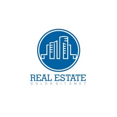 Logo template real estate, Clean, modern and elegant style design