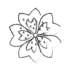 Flower decoration icon. Garden nature and plant  theme. Isolated design. Vector illustration