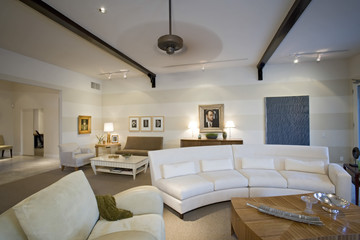 Fototapeta na wymiar View of a luxury living room in a house
