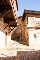 Fototapeta na wymiar Old staircase in Vilafranca del Bierzo