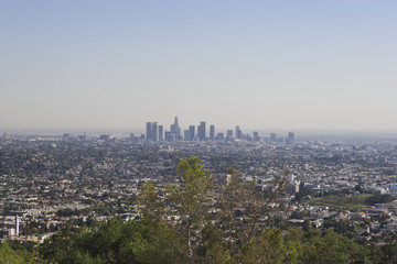 Aerial view of skyline at California, USA