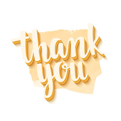 Thank you. Lettering handwritten brush calligraphy for social media contests and special offer.