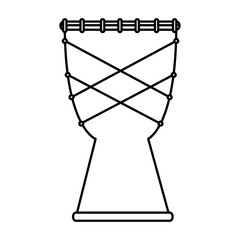bongo instrument isolated icon vector illustration design