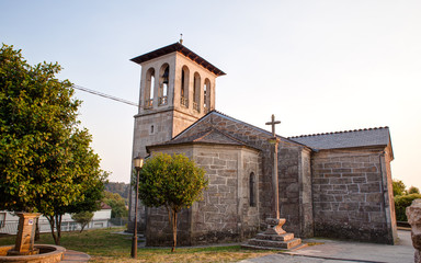 Fototapeta na wymiar Church of San Tirso, Palas de Rey