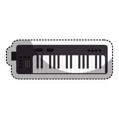 piano instrument isolated icon vector illustration design